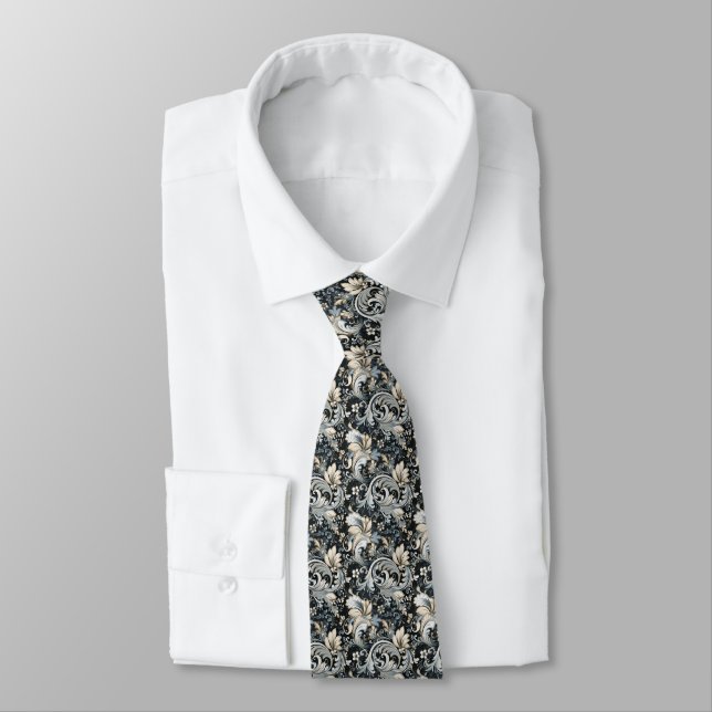 Gravata masculina estampada de Paisley (Amarrado)