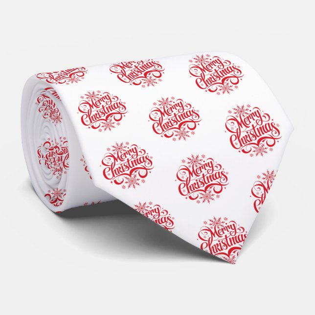 Gravata Masculina - Feliz Natal  (Rolled)