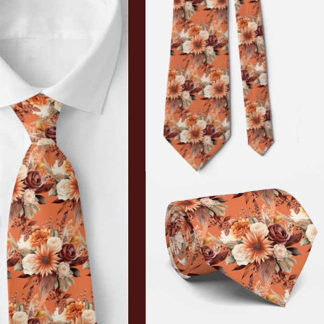 Gravata Masculina | Gravata Floral para Casamento  (Criador carregado)