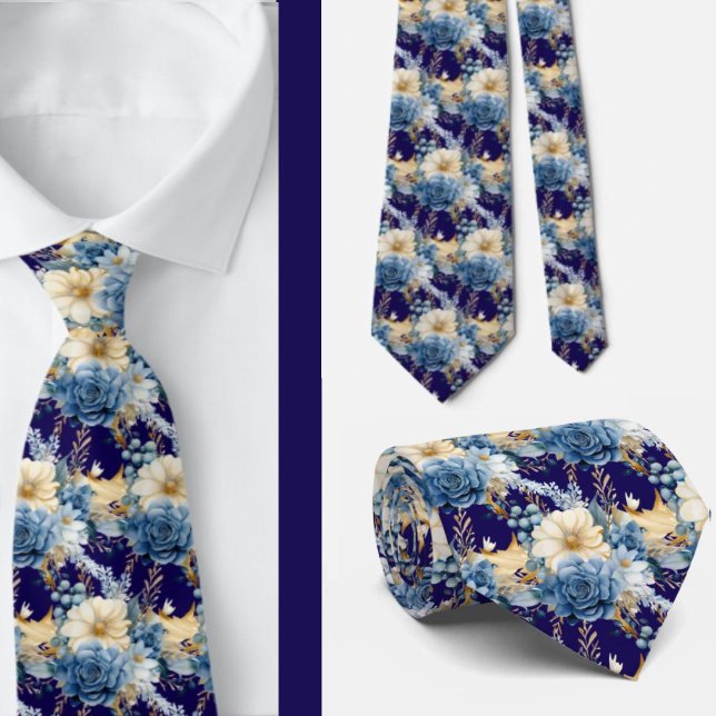 Gravata Masculina | Gravata Floral para Casamento  (Criador carregado)