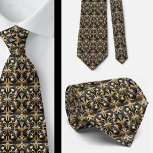 Gravata Masculina Gravatas Art Déco com Diamante