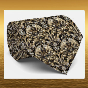 Gravata Masculina Gravatas Art Déco com Diamante