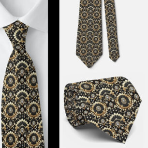 Gravata Masculina Gravatas Art Déco com Diamante