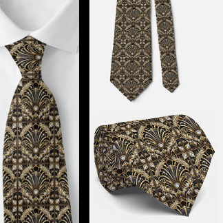 Gravata Masculina | Gravatas Art Déco com Diamante