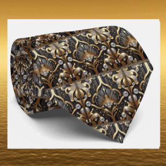Gravata Masculina | Gravatas Art Déco com Diamante