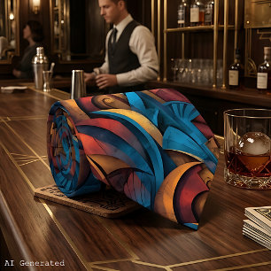 Gravata masculina Harlem Renaissance Art Deco