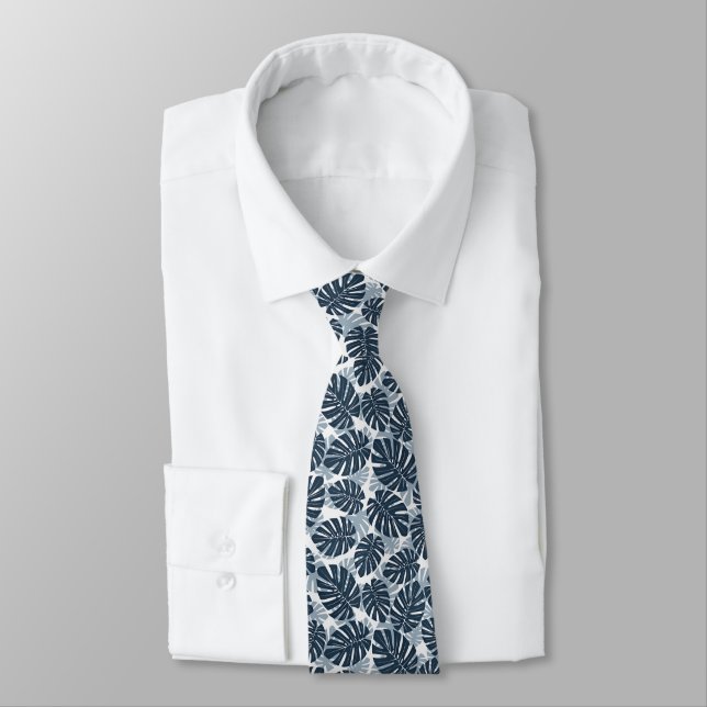 Gravata Masculina Palmeiras Tropicais  (Amarrado)