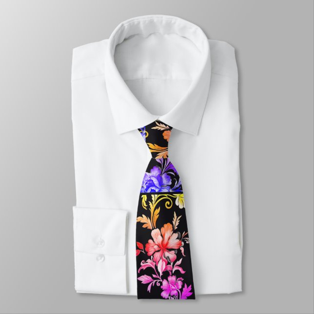 Gravata masculina rosa & azul Classic Navy – Elega (Amarrado)