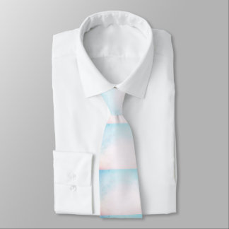Gravata masculina rosa e azul