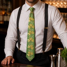 Gravata masculina Scroll & Shamrock Nº 2
