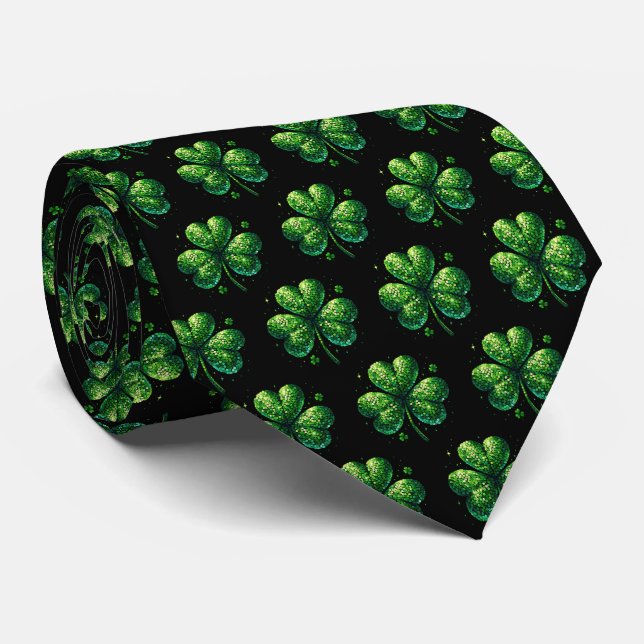 Gravata masculina St. Patrick's Clover (Rolled)