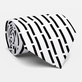 Gravata Matriz monocromática moderna, em preto e branco