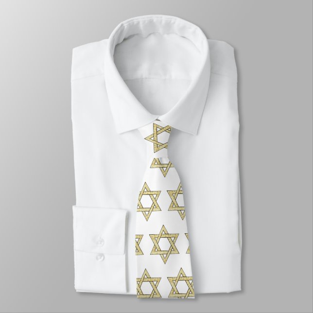 Gravata Matzoh Star de David Neck Tie (Amarrado)