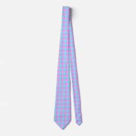Gravata Mauve and Coastal Mist Plaid Neck Tie