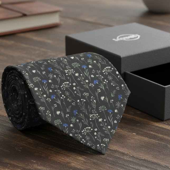 Gravata Meadow Floral – Groomsmen wedding (Men's floral tie perfect for weddings)