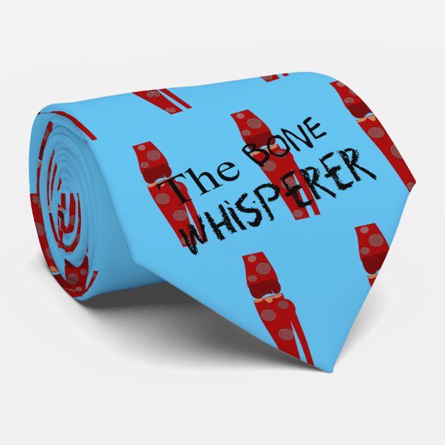 Gravata Médico Ortopédico Cirurgião Azul Tie (Rolled)