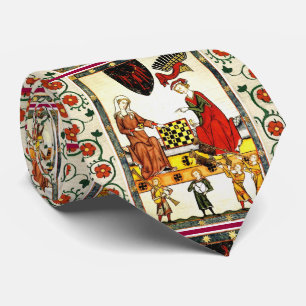 GRAVATA MEDIEVAL JOGADORES DE XADREZ NO TRIBUNAL