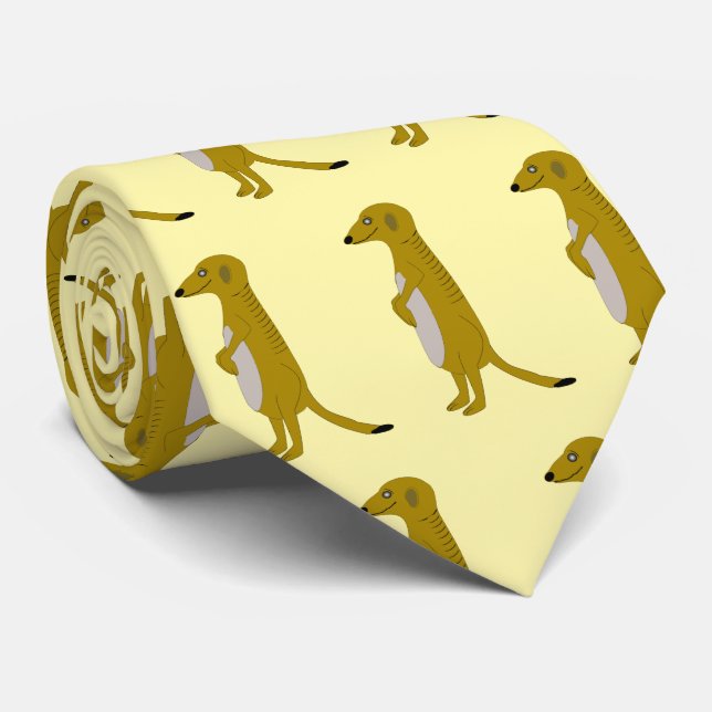 Gravata Meerkat Design (Rolled)