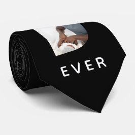 Gravata Melhor Colagem de Fotografias de Dia de os pais Pe