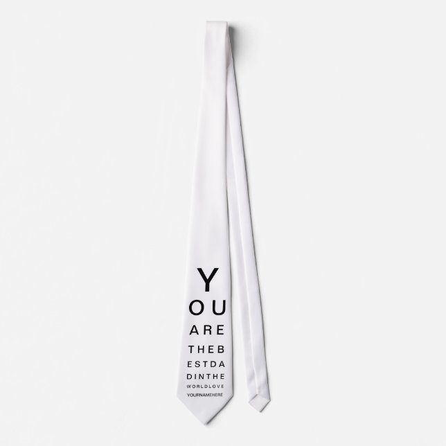 Gravata Melhor Teste de Olho do Pai (Frente)