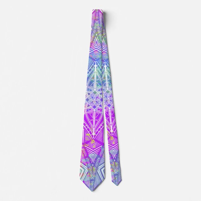 Gravata Mellow Watercolor Boho Tie (Frente)