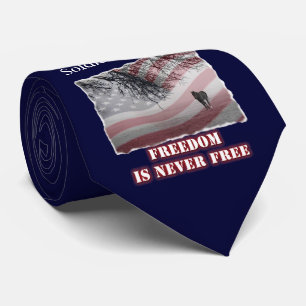 Gravata Memorial Honrando Soldado ou Oficial de Paz