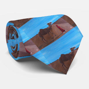 Gravata Menina com pintura de camelo de Alfred Fox