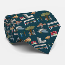 Mens tie, em todos os lugares em serviço