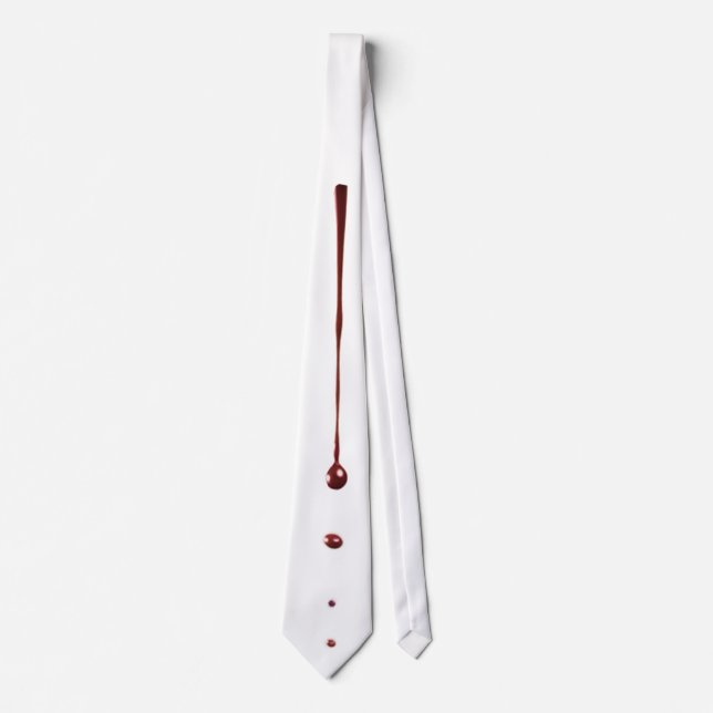 Gravata Mens Vestidos Tie zombie vampiro de sangue Gótico (Frente)