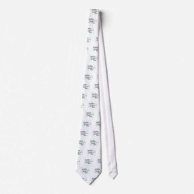 Gravata Mensagem de Dia de os pais Feliz (Frente)