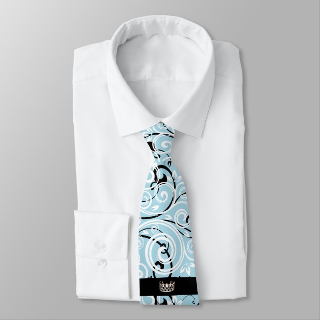 Gravata Mentira Farançada de Homens da Coroa Azul dos EUA (Amarrado)