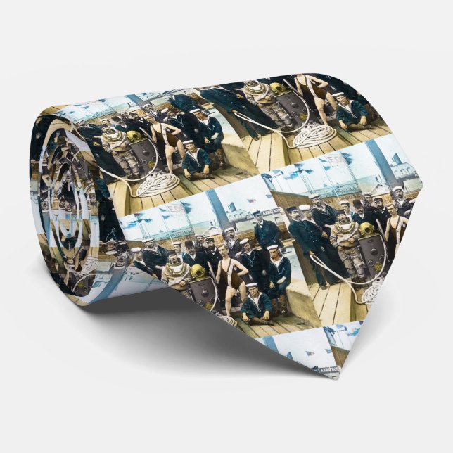 Gravata Mergulhador 1891 naval real do capacete de (Rolled)