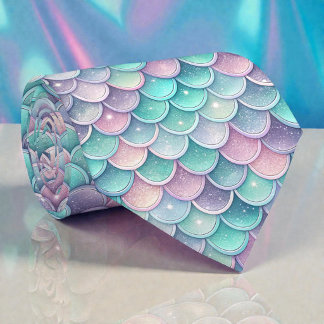 Gravata Mermaid Glam Cores Pastel