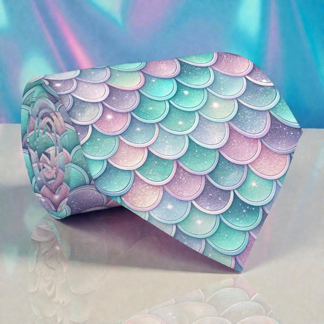 Gravata Mermaid Glam Cores Pastel (Criador carregado)