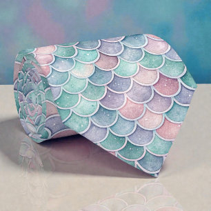 Gravata Mermaid Glam Cores Pastel