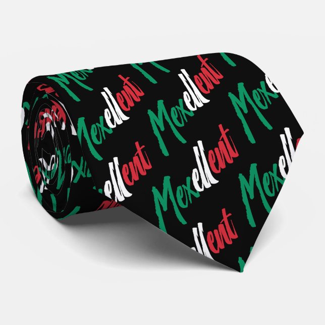 Gravata Mexellent - México e orgulho mexicano (Rolled)