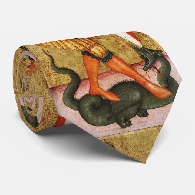 Gravata Michael Archangel e Dragon Sienese (Rolled)