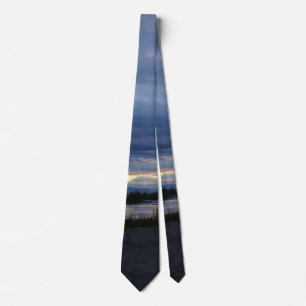 Gravata Midnight Alaska Sunset Neck Tie