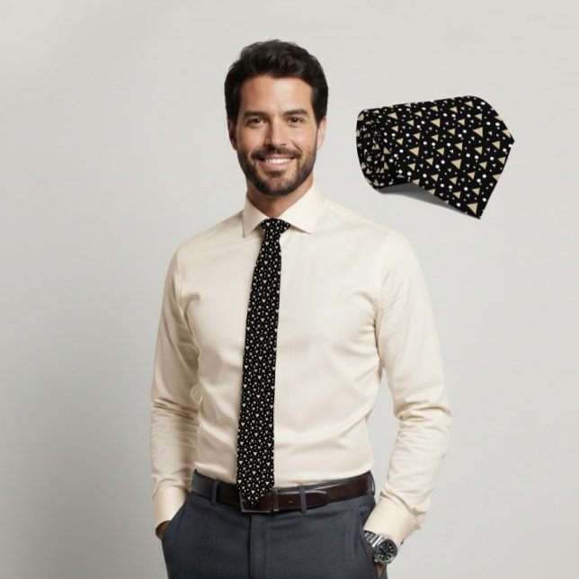 Gravata Midnight Geometry Luxe Tie (Criador carregado)