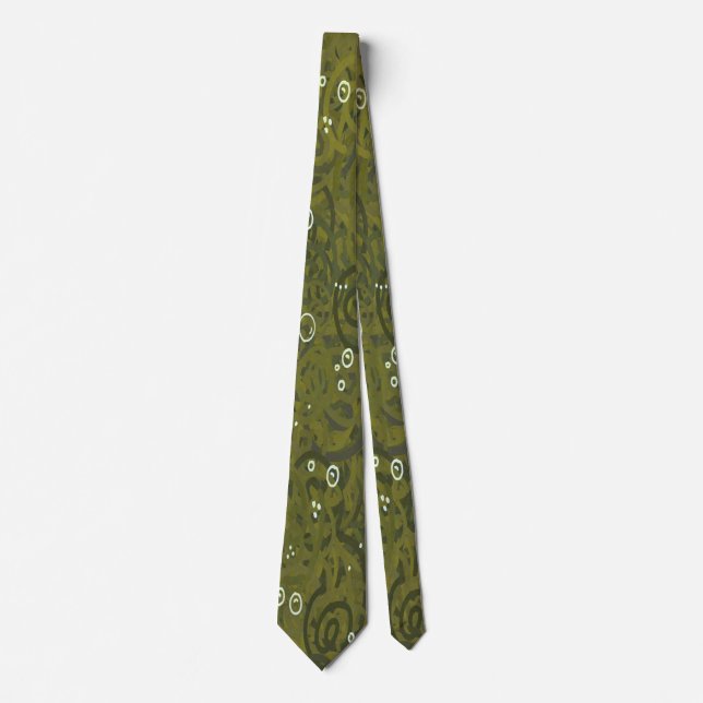 Gravata Militar Verde Musgo (Frente)