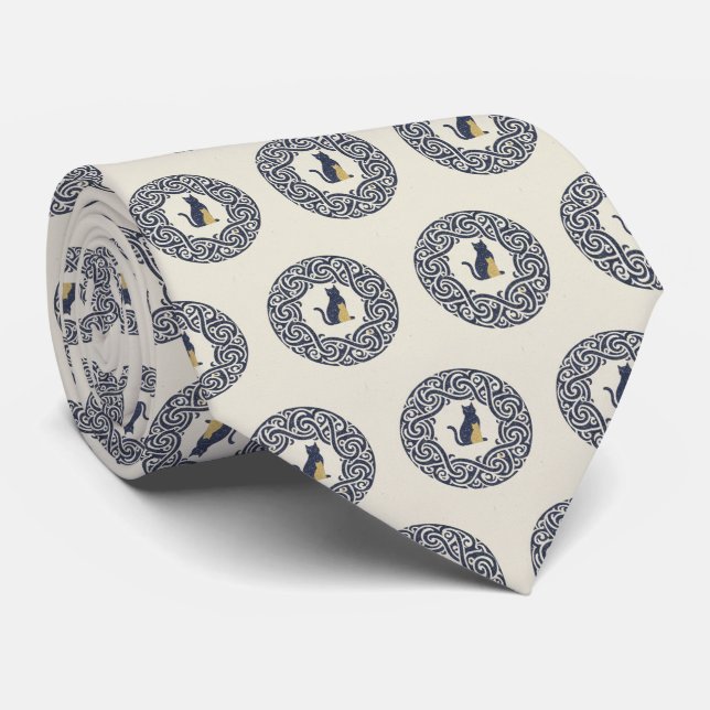 Gravata Minimalist Japanese Geometric Patterns (Rolled)