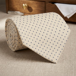 Gravata Minimalista Diamante Azul-Marinho Micro-Padrão em