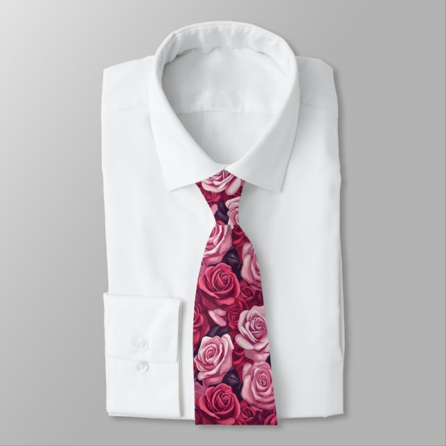 Gravata Minimalistic Graduation Gifts For Him Rose Floral (Amarrado)
