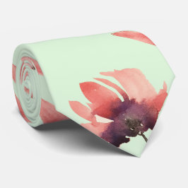 Gravata Mint Green Floral Watercolor Art