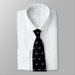 Gravata Miss EUA Purple Crown & Black Men's Tie