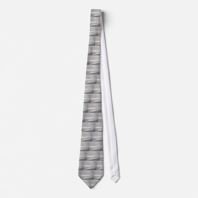 Gravata Misty Evening em Frisco Pier OBX Tie (Frente)