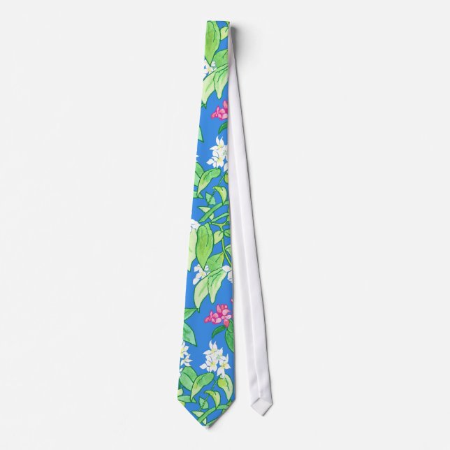 Gravata Mock Orange e Weigelia Necktie (Frente)