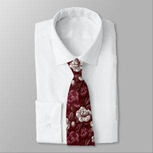 Gravata Moda Masculina Artística Gardenias