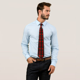 Gravata Modern Wallace Red Scottish Tartan Plaid Pattern