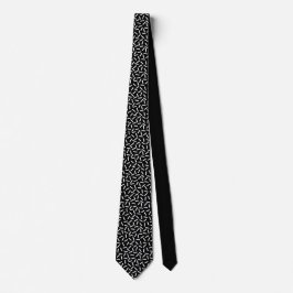 Gravata Moderno branco & preto